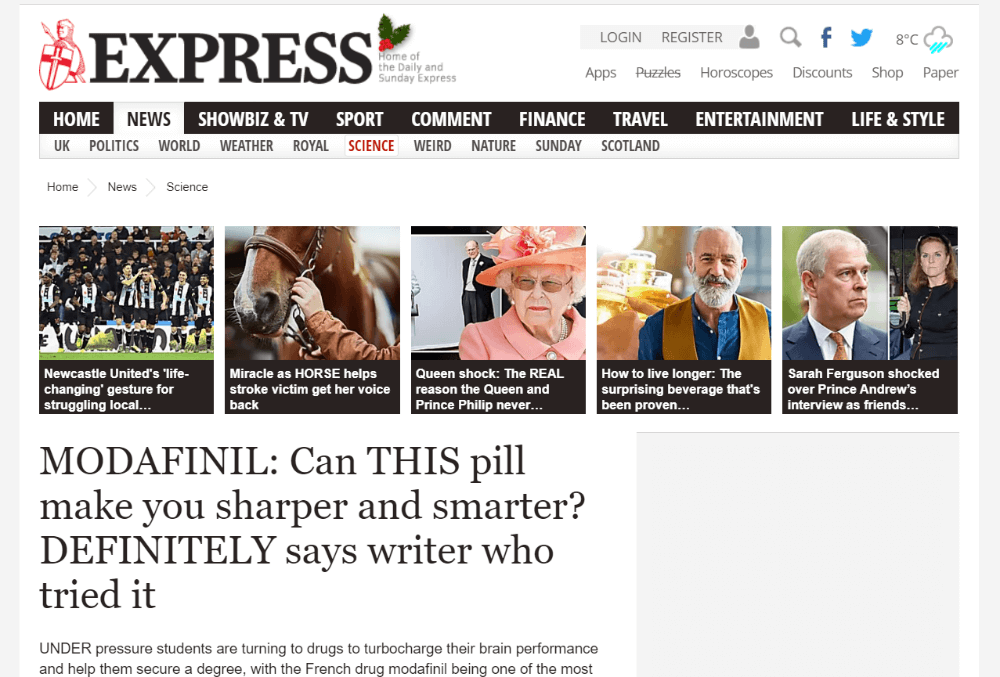 Post on the Express.co.uk - Modafinil.org Post on the Express.co.uk